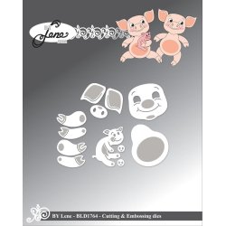 Dies/skre stencils, By Lene's BLD1764, Babygrise / sm grise