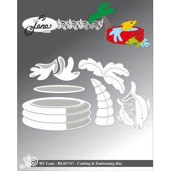 Dies/skre stencils, By Lene's BLD1767, Soppebassin m/tilbehr