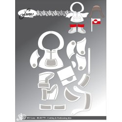 Dies/skre stencils, By Lene's BLD179, Tilbehr til Isbjrnen (BLD1778)