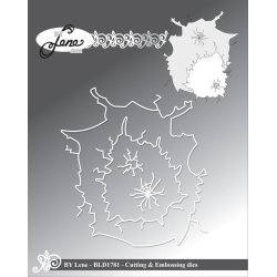 Dies/skre stencils, By Lene's BLD1781, Huller i isen / is-revner