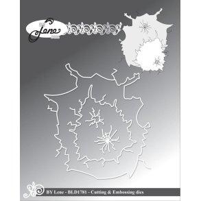 Dies/skre stencils, By Lene's BLD1781, Huller i isen / is-revner