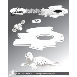 Dies/skre stencils, By Lene's BLD1782, Sl og isflage