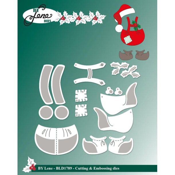 Dies/skre stencils, By Lene's BLD1789, Tilbehr til BLD1778-Isbjrn &amp; mange andre figurer