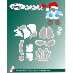 Dies/skre stencils, By Lene's BLD1790, Tilbehr til BLD1788-den lille isbjrn