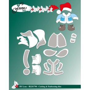 Dies/skre stencils, By Lene's BLD1790, Tilbehr til BLD1788-den lille isbjrn