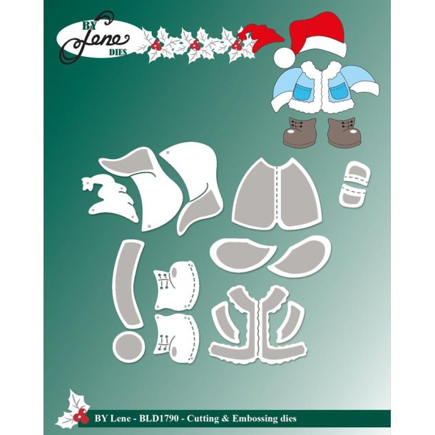 Dies/skre stencils, By Lene's BLD1790, Tilbehr til BLD1788-den lille isbjrn