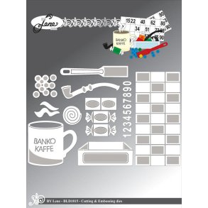 Dies/sk�re stencils, By Lene's BLD1815, Banko og alt mulig tilbeh�r