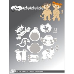 Dies/sk�re stencils, By Lene's BLD1816, Trolde