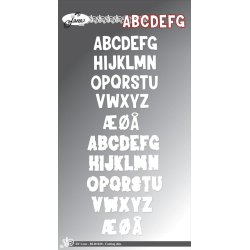 Dies/sk�re stencils, By Lene's BLD1828, Alfabet m/skygge
