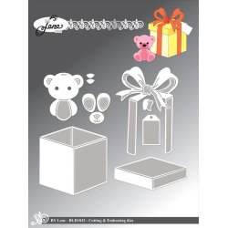 Dies/sk�re stencils, By Lene's BLD1832, Gave og bamse