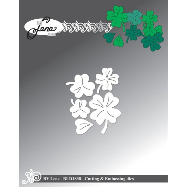 Dies/sk�re stencils, By Lene's BLD1838, Firkl�ver &amp; Trekl�ver