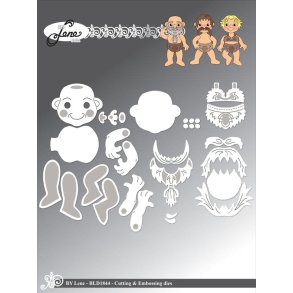 Dies/sk�re stencils, By Lene's BLD1844, Vikinger