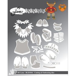 Dies/sk�re stencils, By Lene's BLD1846, Tilbeh�r til Vikinger (BLD1844), Mandet�j &amp; sk�g