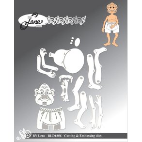 Dies/sk�re stencils, By Lene's BLD1856, Senior-serien; En �ldre herre