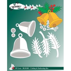 Dies/sk�re stencils, By Lene's BLD1880, Juleklokker, gran &amp; b�r