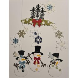 Dies/sk�re stencils, By Lene's BLD1885, Glad snemand