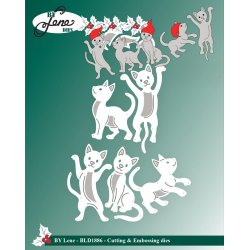 Dies/sk�re stencils, By Lene's BLD1886, Jule-katte
