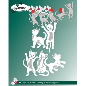 Dies/sk�re stencils, By Lene's BLD1886, Jule-katte