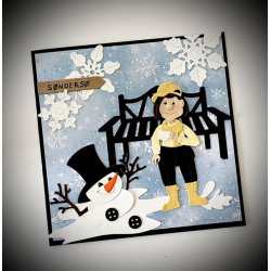 Dies/sk�re stencils, By Lene's BLD1887, Is-krystaller