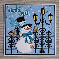 Dies/sk�re stencils, By Lene's BLD1888, Flot stakit/l�ge