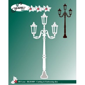 Dies/sk�re stencils, By Lene's BLD189, Gammeldags gadelampe