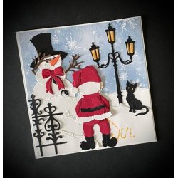 Dies/sk�re stencils, By Lene's BLD189, Gammeldags gadelampe