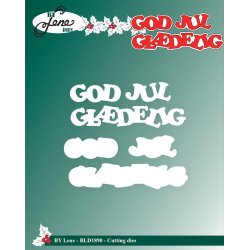 Dies/sk�re stencils, By Lene's BLD1890, "God Jul" &amp; "Gl�delig Jul"