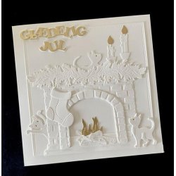 Dies/sk�re stencils, By Lene's BLD1890, "God Jul" &amp; "Gl�delig Jul"