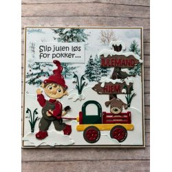Dies/sk�re stencils, By Lene's BLD1899, Tr� leget�j p� hul, der passer til mange af ByLenes figurer