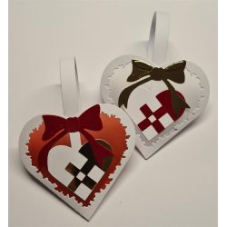 Dies/sk�re stencils, By Lene's BLL002, Laila's julehjerte m/fletm�nster