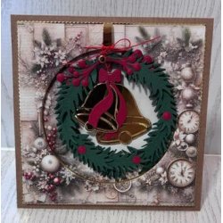 Dies/sk�re stencils, By Lene's BLD1880, Juleklokker, gran &amp; b�r