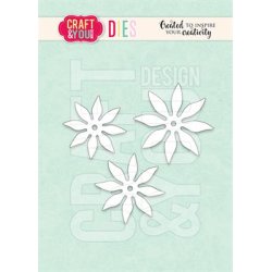 Dies/skre stencils fra Craft&You, CW280 "Solsikke blomster"