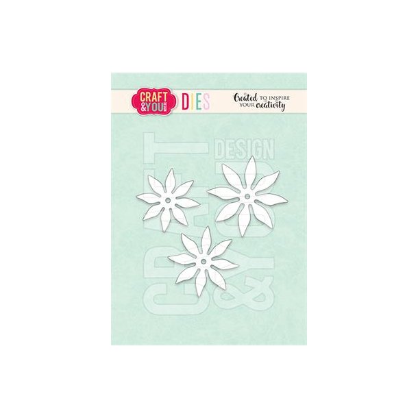 Dies/skre stencils fra Craft&You, CW280 "Solsikke blomster"