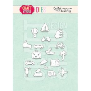 Dies/skre stencils fra Craft&You, CW299 