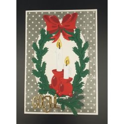 Dies/sk�re stencils, By Lene's BLD1300, Julelysestager