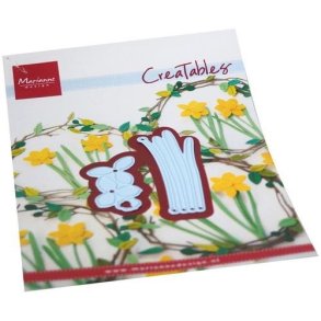 Dies/skre stencil, Marianne Design LR0755, Pskeliljer