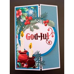 Dies/sk�re stencils, By Lene's BLD1300, Julelysestager