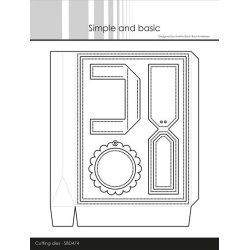 Dies/skre stencil, Simple&Basic, SBD474, Shoppingbag/papirspose