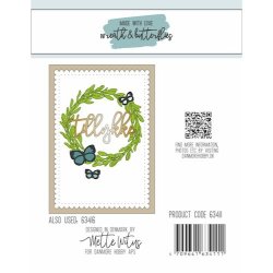 Dies/skre stencils, Krans &amp; Sommerfugle, Made With Love 63411