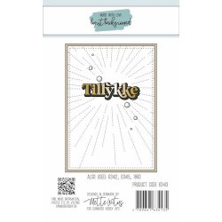 Dies/skre stencils, "Eksplosions baggrund" i A6 strrelse, Made With Love 63413