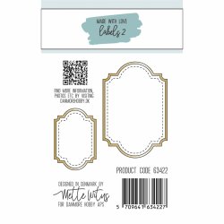 Dies/skre stencils, Labels#2, Made With Love 63422