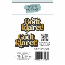 Dies/skre stencils, "Godt klaret!", Made With Love 63423