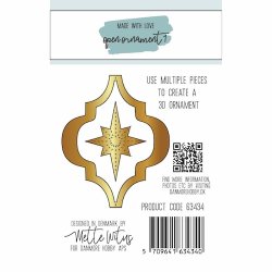 Dies/skre stencils, "Jule ornament #1", Made With Love 63434