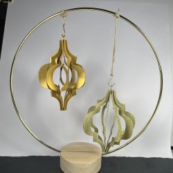 Dies/skre stencils, "Jule ornament #1", Made With Love 63434