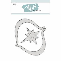 Dies/skre stencils, "Jule ornament #2", Made With Love 63435