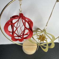 Dies/skre stencils, "Jule ornament #2", Made With Love 63435