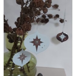 Dies/skre stencils, "Jule ornament #2", Made With Love 63435