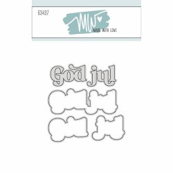 Dies/skre stencils, "God Jul!", Made With Love 63437