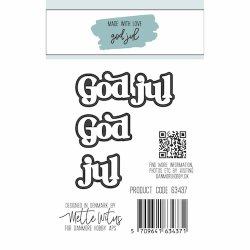 Dies/skre stencils, "God Jul!", Made With Love 63437
