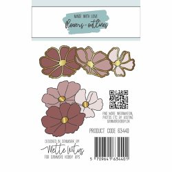 Dies/skre stencils, "Blomster" kompakt+omrids, Made With Love 63440